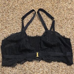 Auden Black Lace Bralette with Gold Accent